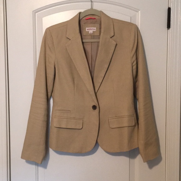 Merona Beige Textured Blazer - Picture 5 of 5
